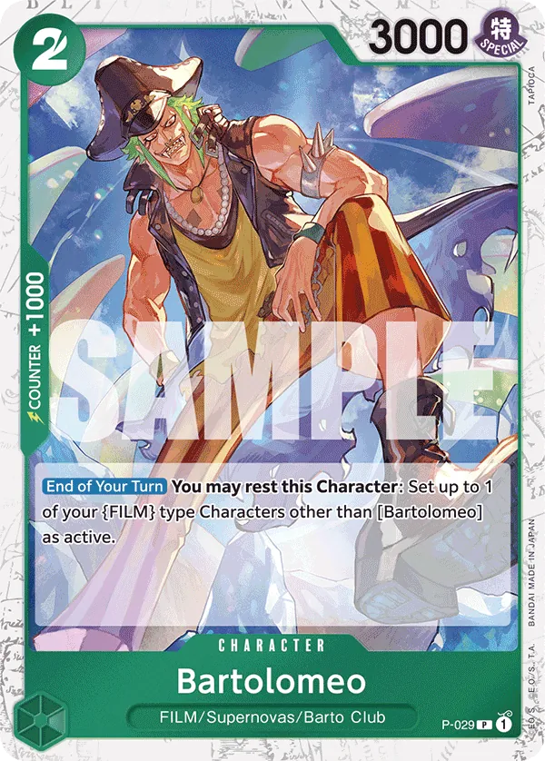 Bartolomeo P-029 One Piece card