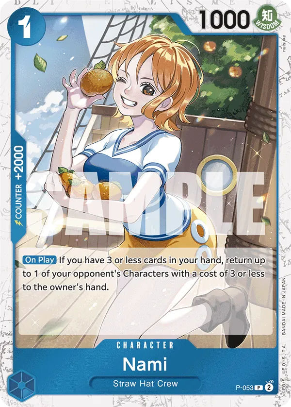 Nami P-053 One Piece card