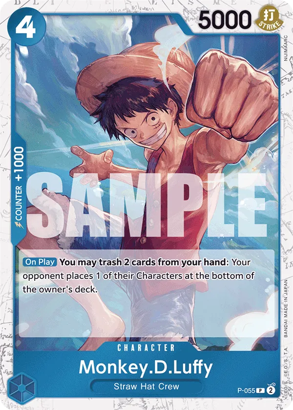 Monkey.D.Luffy P-055 One Piece card