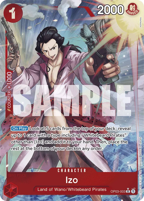 Izo OP03-003 Alt Art One Piece card