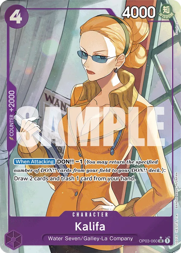 Kalifa OP03-060 One Piece card