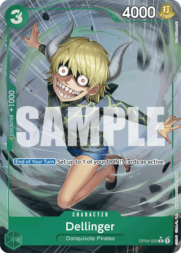 Dellinger OP04-029 One Piece card