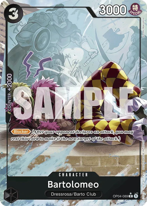 Bartolomeo OP04-089 Alt Art One Piece card