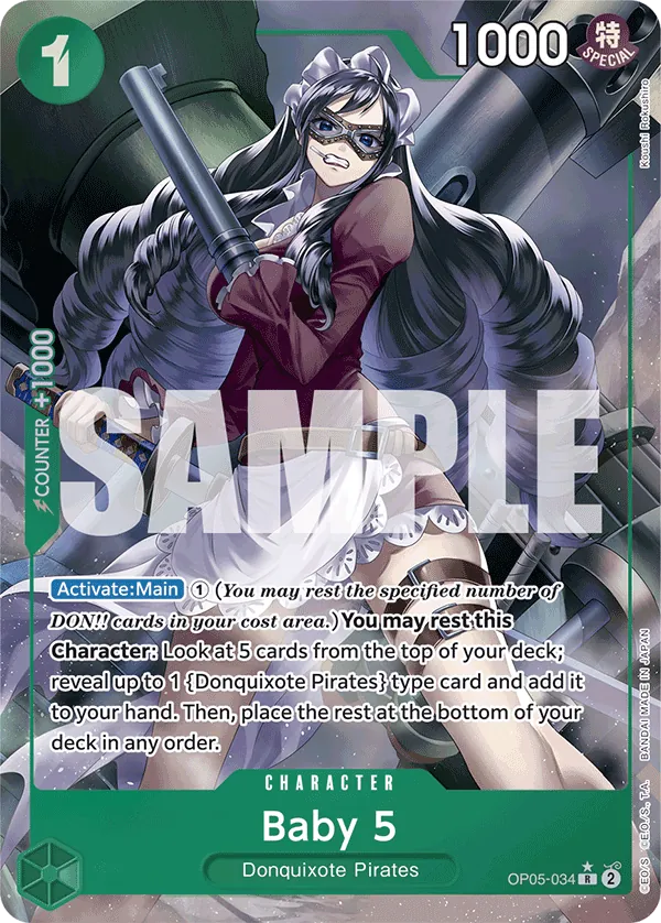 Baby 5 OP05-034 Alt Art One Piece card