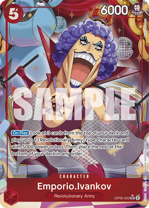 Emporio.Ivankov OP06-003 One Piece card