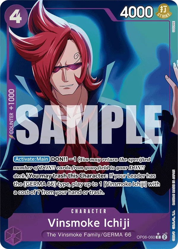 Vinsmoke Ichiji OP06-060 Alt Art One Piece card
