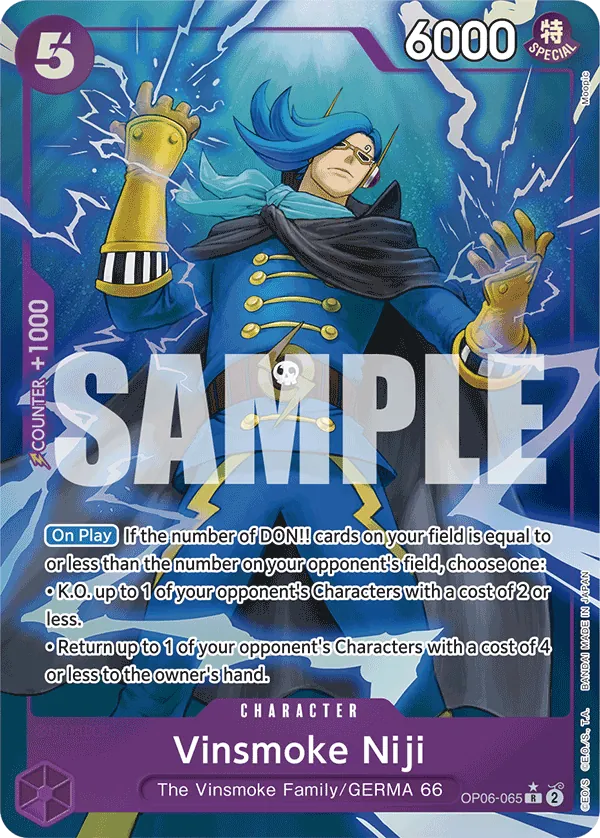 Vinsmoke Niji OP06-065 Alt Art One Piece card