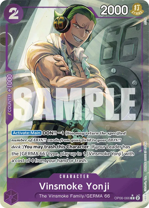 Vinsmoke Yonji OP06-066 One Piece card