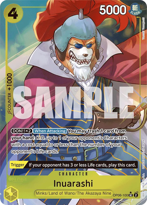 Inuarashi OP06-100 One Piece card