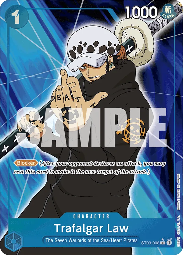 Trafalgar Law ST03-008 One Piece card