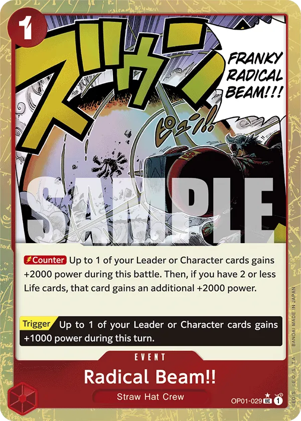 Radical Beam!! OP01-029 One Piece card
