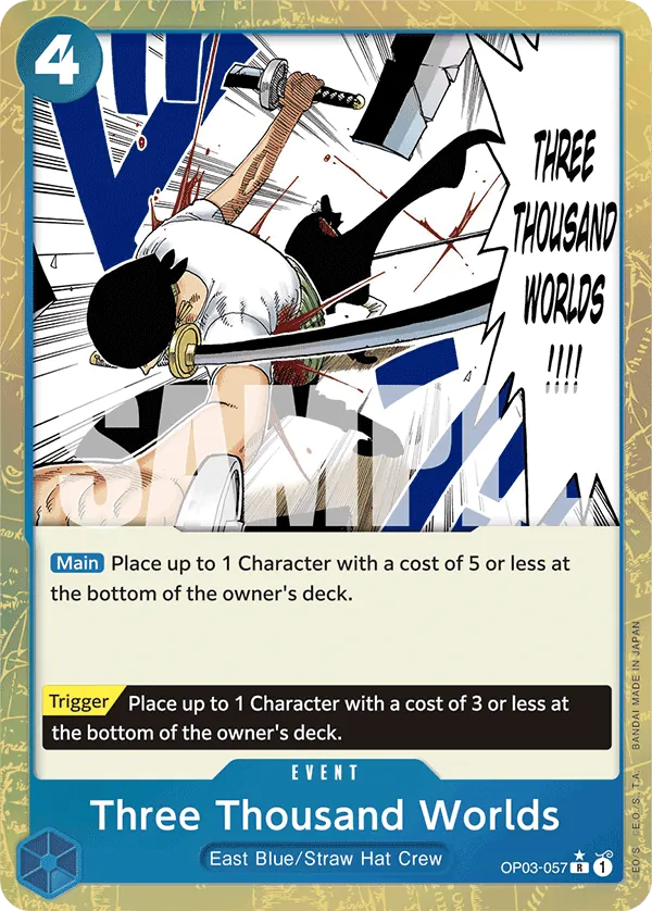 Three Thousand Worlds OP03-057 One Piece card
