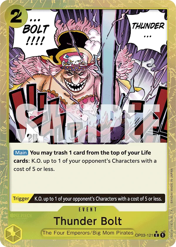 Thunder Bolt OP03-121 One Piece card