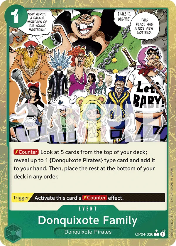 Donquixote Family OP04-036 One Piece card
