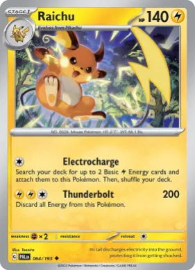 Raichu (PAL 64) Paldea Evolved