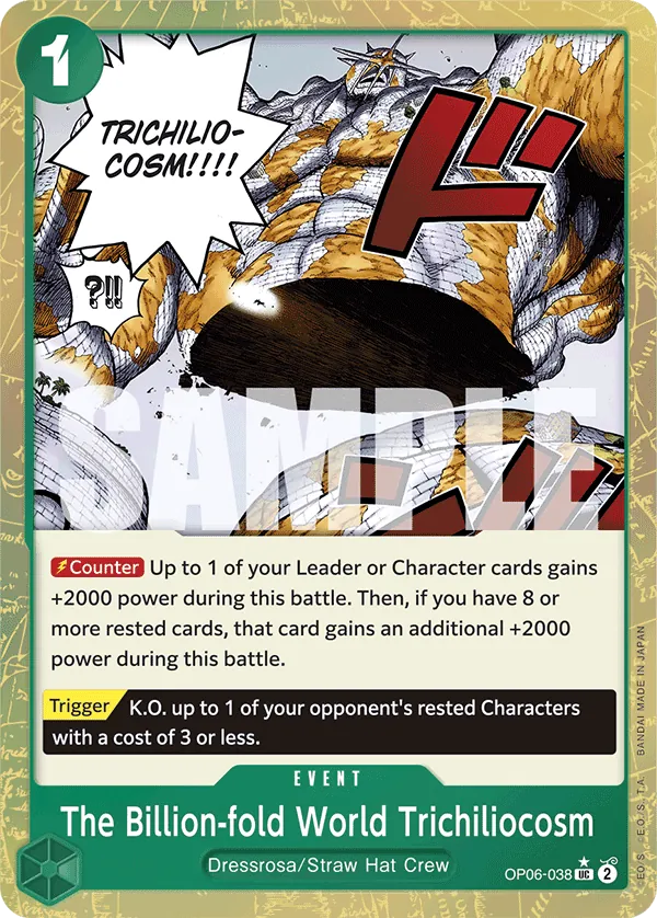 The Billion-fold World Trichiliocosm OP06-038 One Piece card