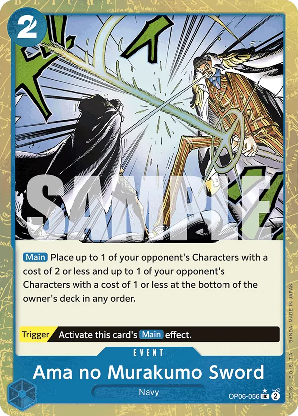 Ama no Murakumo Sword OP06-056 One Piece card