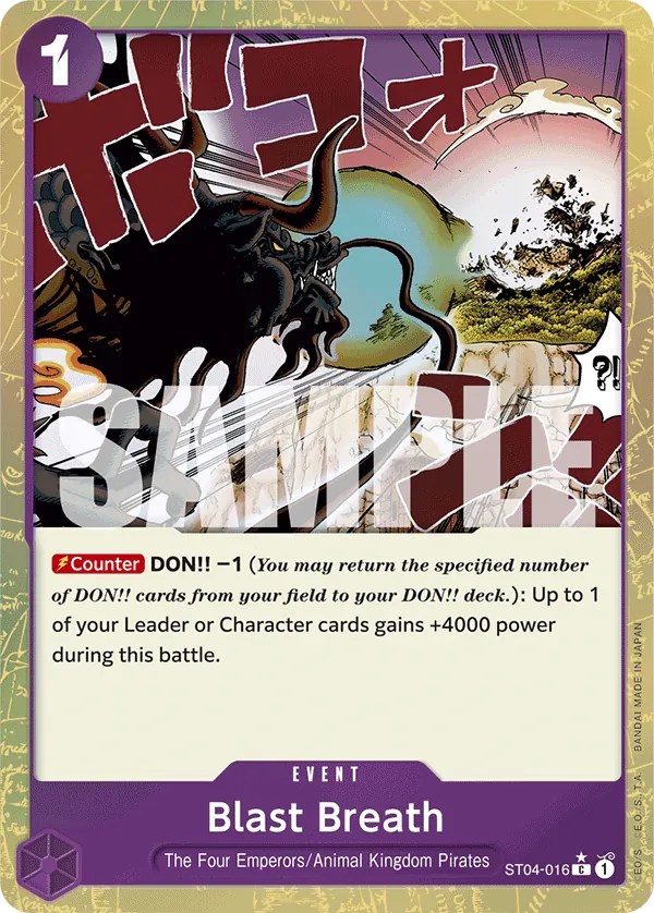 Blast Breath ST04-016 One Piece card