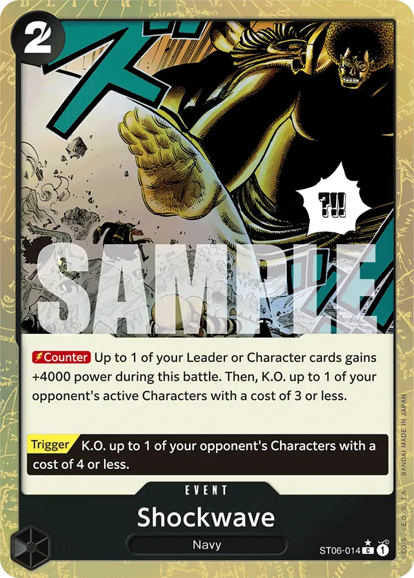 Shockwave ST06-014 One Piece card