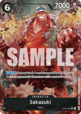 Sakazuki (PRB01 OP02-099) One Piece Card The Best