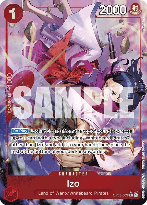 Izo OP03-003 Alt Art One Piece card