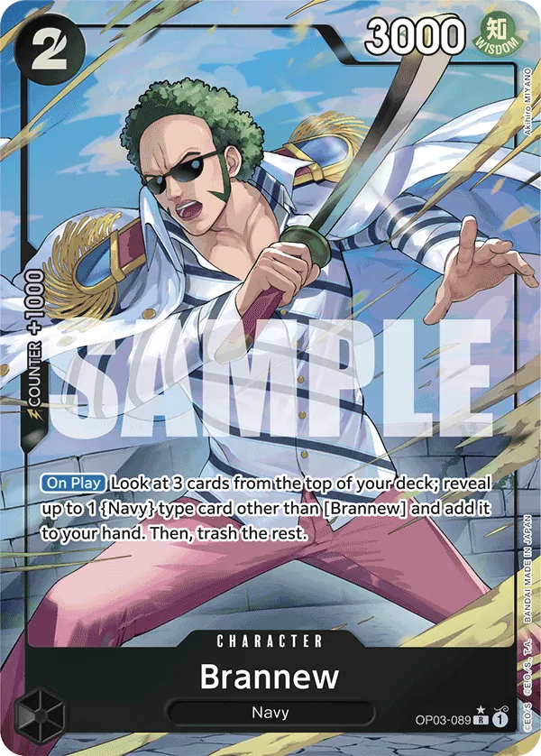 Brannew OP03-089 Alt Art One Piece card