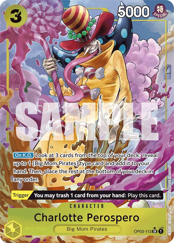 Charlotte Perospero OP03-113 Alt Art One Piece card