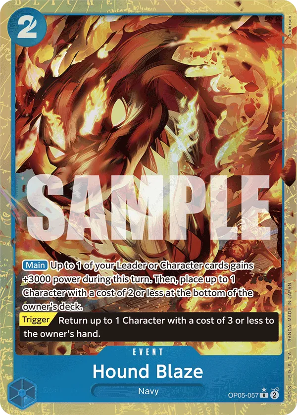 Hound Blaze OP05-057 Alt Art One Piece card