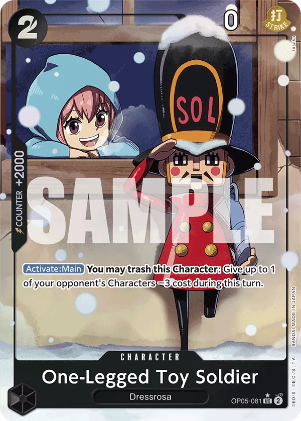 One-Legged Toy Soldier OP05-081 Alt Art One Piece card