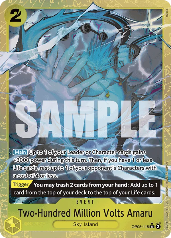 Two-Hundred Million Volts Amaru OP05-115 One Piece card