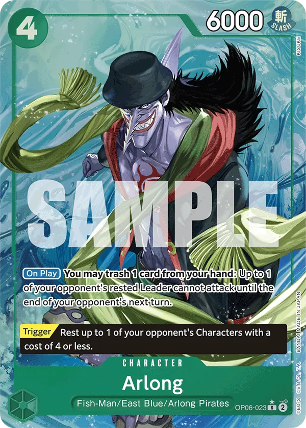 Arlong OP06-023 Alt Art One Piece card