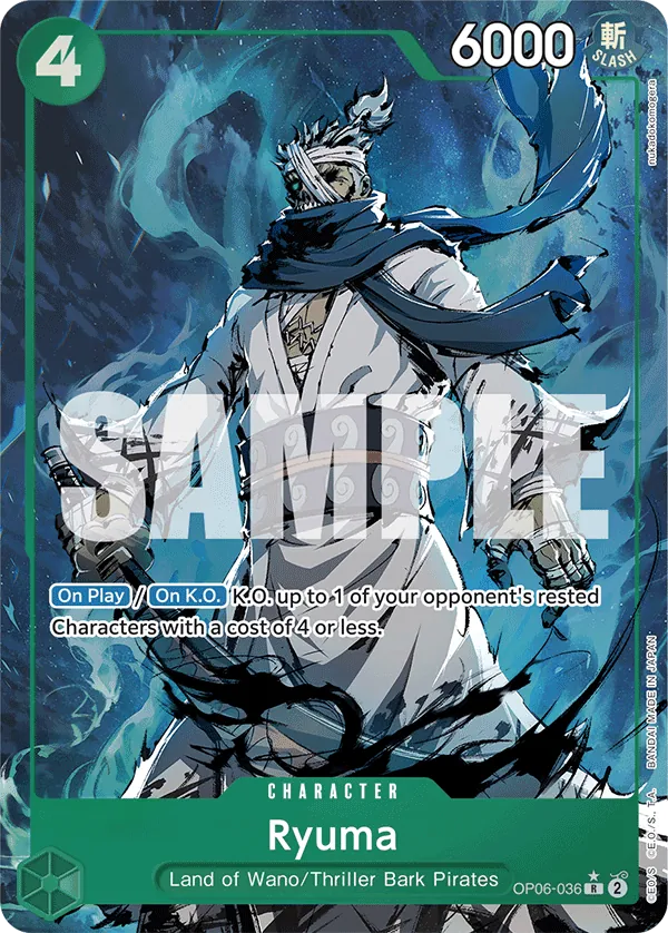 Ryuma OP06-036 Alt Art One Piece card