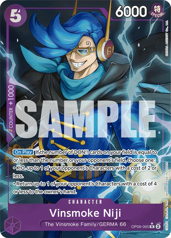 Vinsmoke Niji OP06-065 Alt Art One Piece card