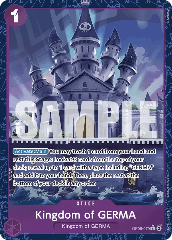 Kingdom of GERMA OP06-079 Alt Art One Piece card