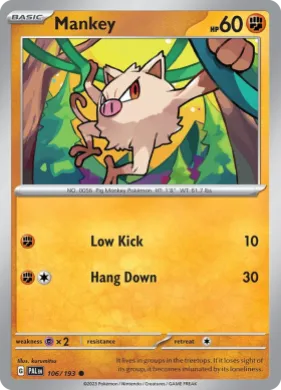 Mankey (PAL 106) Paldea Evolved