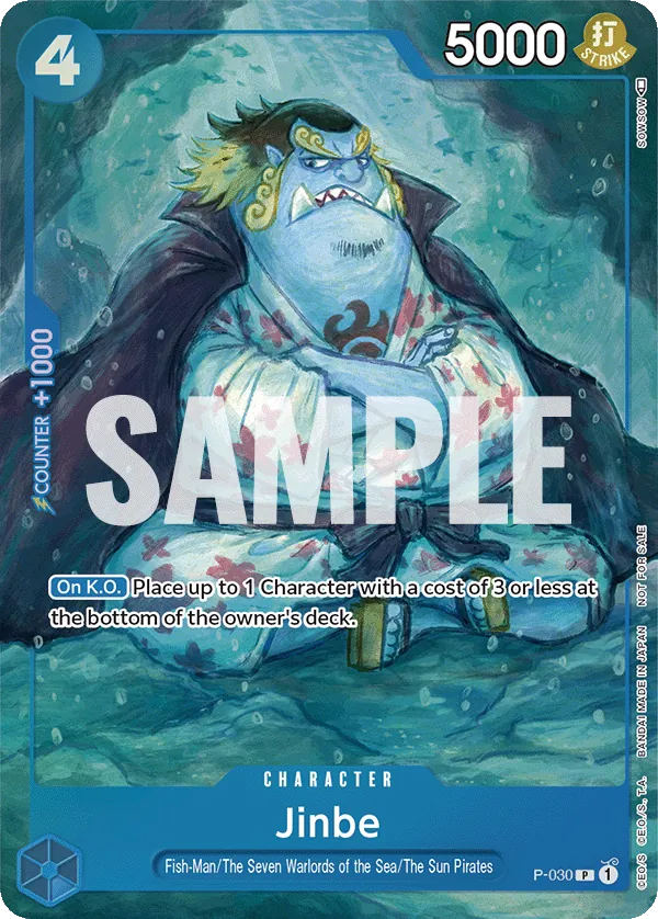 Jinbe P-030 One Piece card