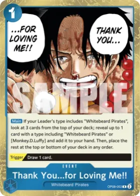 Thank You...for Loving Me!! (OP08 OP08-053) Two Legends