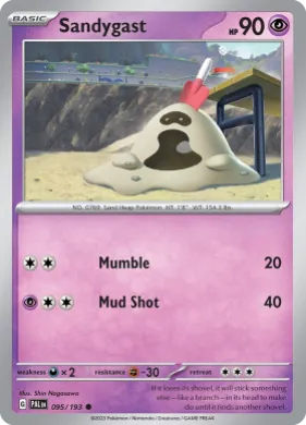 Sandygast (PAL 95) Paldea Evolved