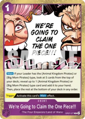 We're Going to Claim the One Piece!!! (OP07 OP07-077) 500 Years in the Future