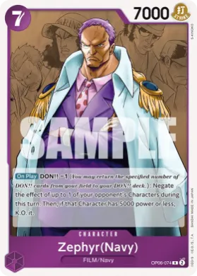 Zephyr (Navy) (OP06 OP06-074) Wings of the Captain
