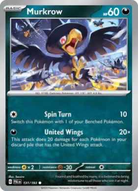 Murkrow (PAL 131) Paldea Evolved