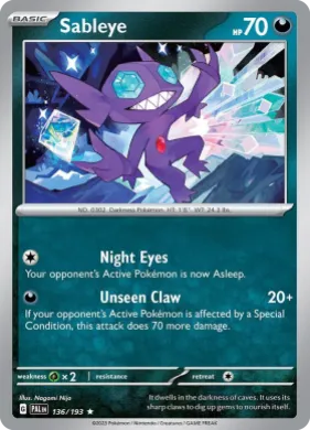 Sableye (PAL 136) Paldea Evolved