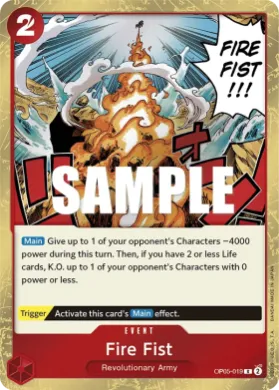 Fire Fist (OP05 OP05-019) Awakening of the New Era