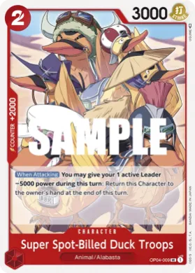 Super Spot-Billed Duck Troops (OP04 OP04-009) Kingdoms of Intrigue