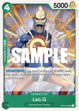 Lao.G (OP04 OP04-034) Kingdoms of Intrigue