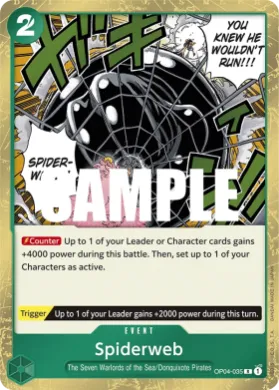 Spiderweb (OP04 OP04-035) Kingdoms of Intrigue