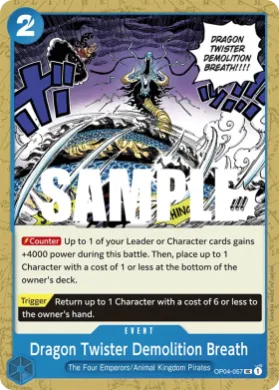 Dragon Twister Demolition Breath (OP04 OP04-057) Kingdoms of Intrigue