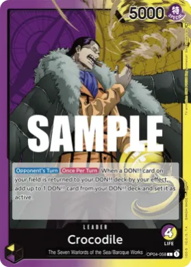 Crocodile (OP04 OP04-058) Kingdoms of Intrigue