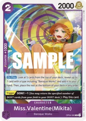 Miss.Valentine(Mikita) (OP04 OP04-066) Kingdoms of Intrigue