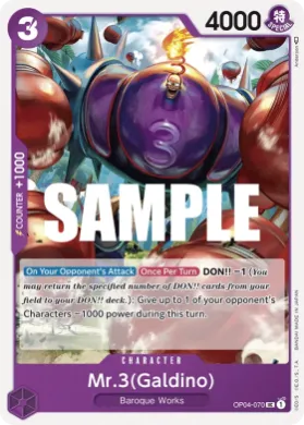 Mr.3(Galdino) (OP04 OP04-070) Kingdoms of Intrigue